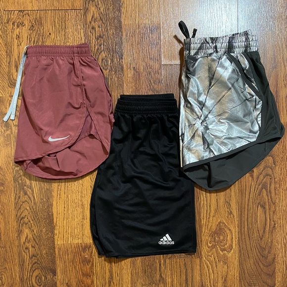 Nike Pants - Nike Under Armour Adidas Running Shorts Lot Size XS S XL 3 Pair Active Athletic